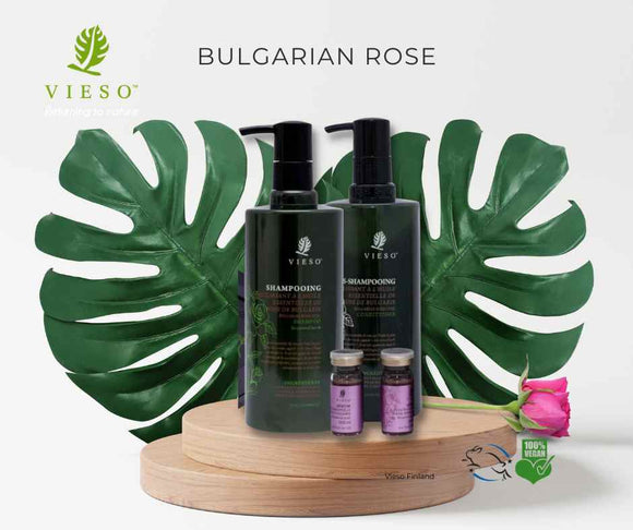 Hiustuoteperhe kihartuville hiuksille- Bulgarian Rose