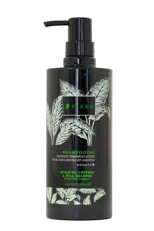 Zingiber& Hypericum Scalp Oil Control&Full: Shampoo rasvoittuvalle hiuspohjalle ja hiukselle. 800 ml
