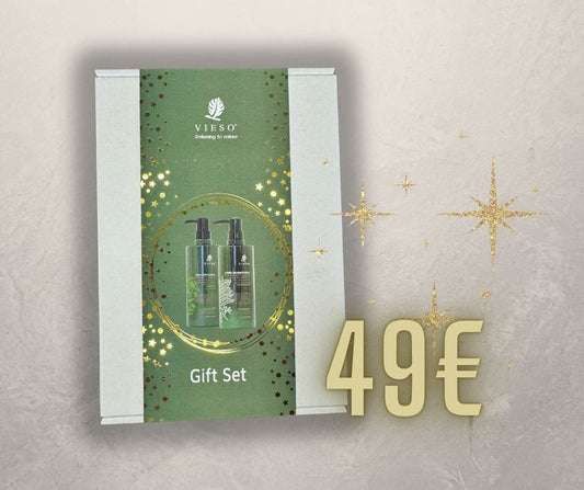 Vieso Gift Set -Kuiville ja karheille hiuksille-Argan Oil Shampoo & Hoitoaine