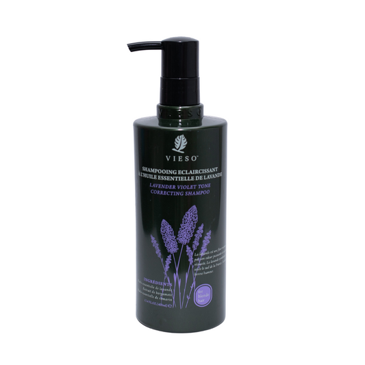 🌿 Vieso Lavender Violet Tone Correcting Shampoo- Hiusväriä parantava shampoo vaaleille hiuksille